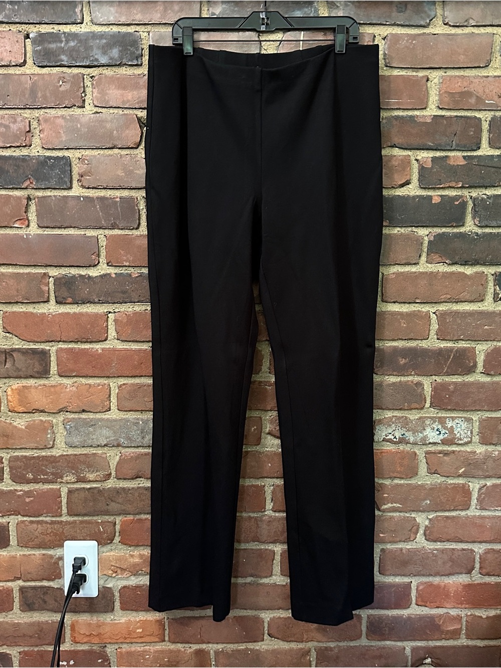COLDWATER CREEK straight leg pull on dress knit pants plus size 1X (37 X 33)